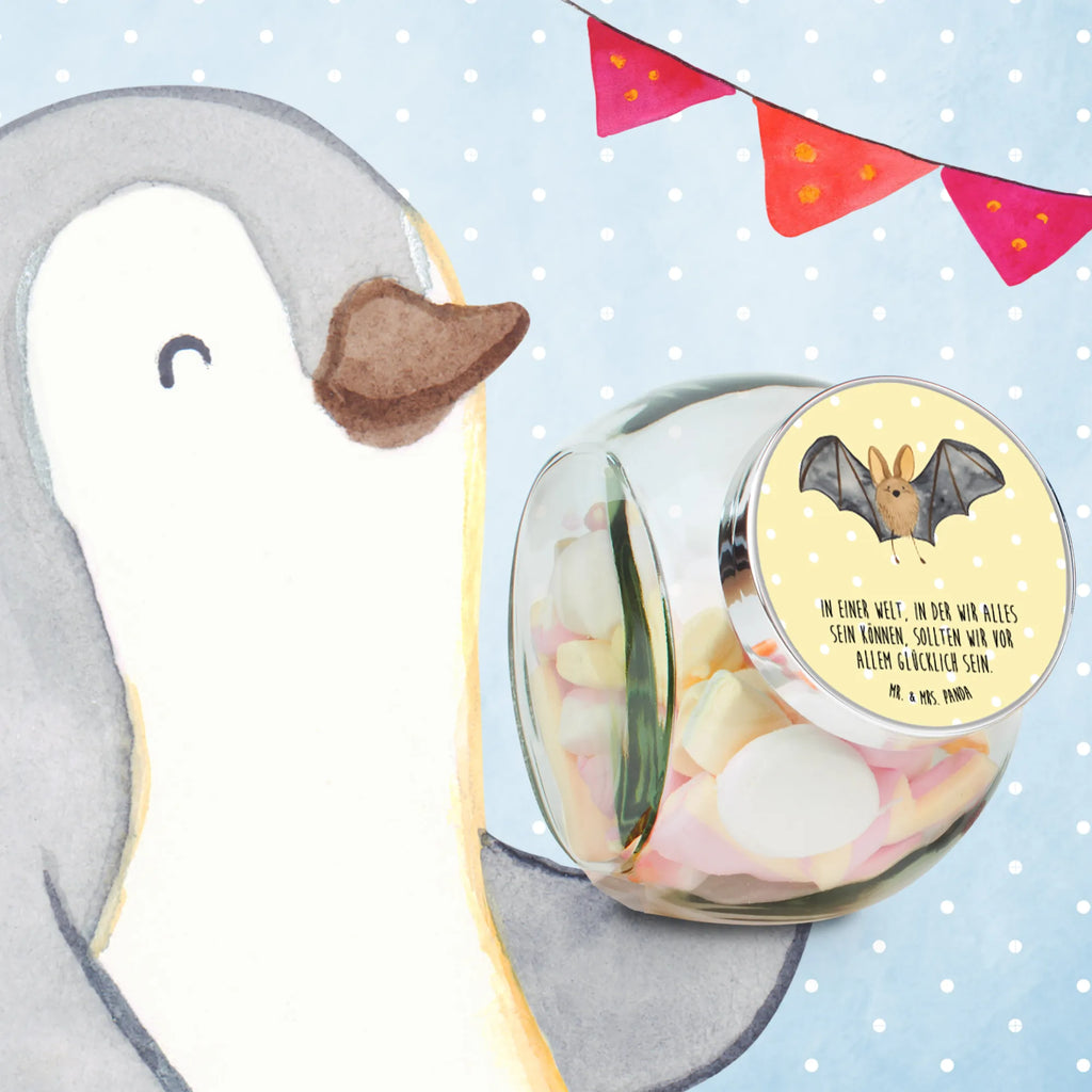 Candy Jar bat wing small animals, cute, funny, cute animal motives, hand drawn, small world, funny sayings, good mood, happy, gifts, gift ideas, special gifts, animal lover, card