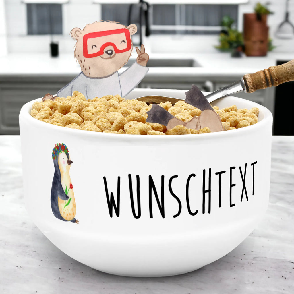 Personalisierte Müslischale Pinguin Blumenkranz Suppenschüssel, Schale Personalisieren, Müs­lischale mit Namen, Personalisierte Schüsseln, Müs­lischale Geschenk, Müs­lischale mit Text, Müs­lischale Spruch, Früstücksschüssel, Müs­lischale mit Name, Personalisierte Schale, Müs­lischale Name, Personalisierte Müs­lischale, Müslischüssel, Müs­lischale Namen, Müs­lischale Personalisiert, Große Müs­lischale mit Namen, Müslischale, Bedruckte Müs­lischale, Schüssel Personalisieren, Pinguin, Universum, Wünsche, Motivation, Lebenslust, Blumenkranz, Leben, Liebeskummer, Pinguine, Ziele, Lebensziele, Geschenkidee