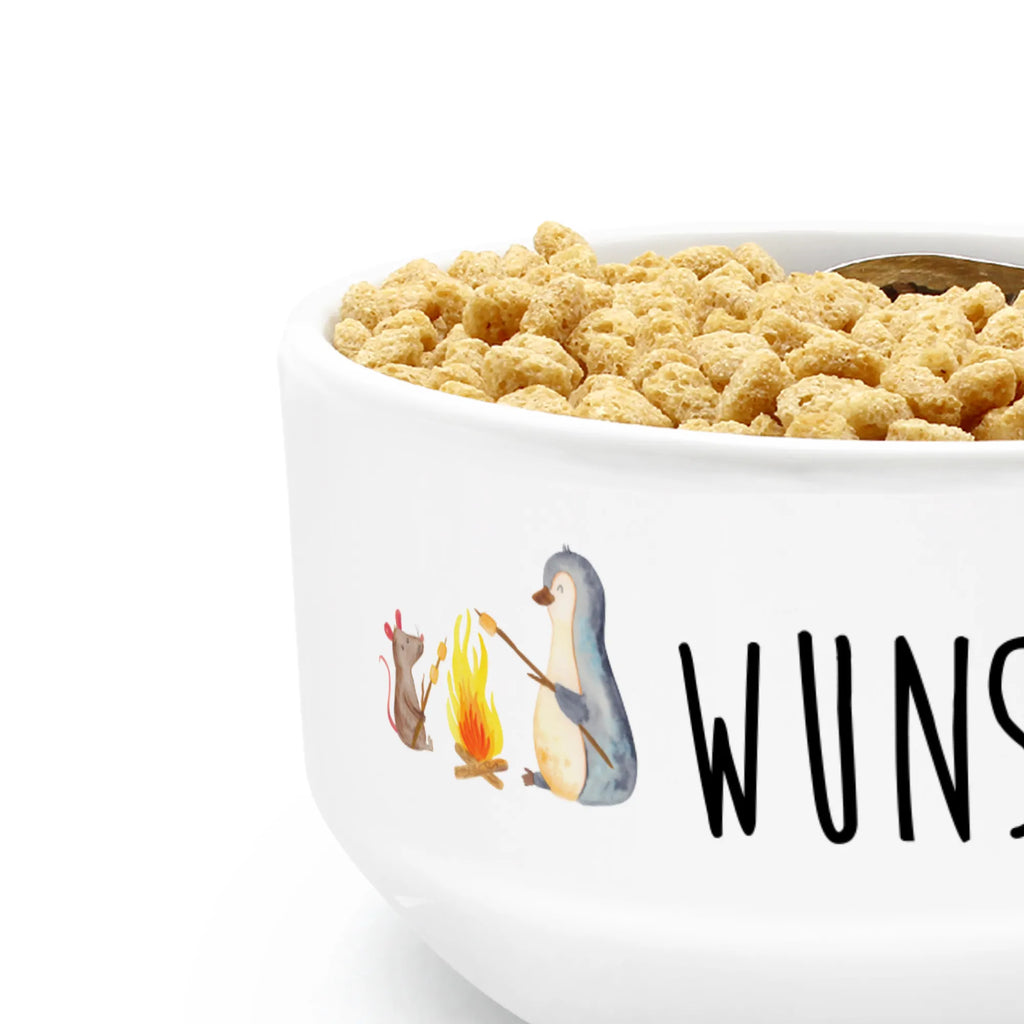 Personalizowana miska na musli pingwin ognisko Pinguin