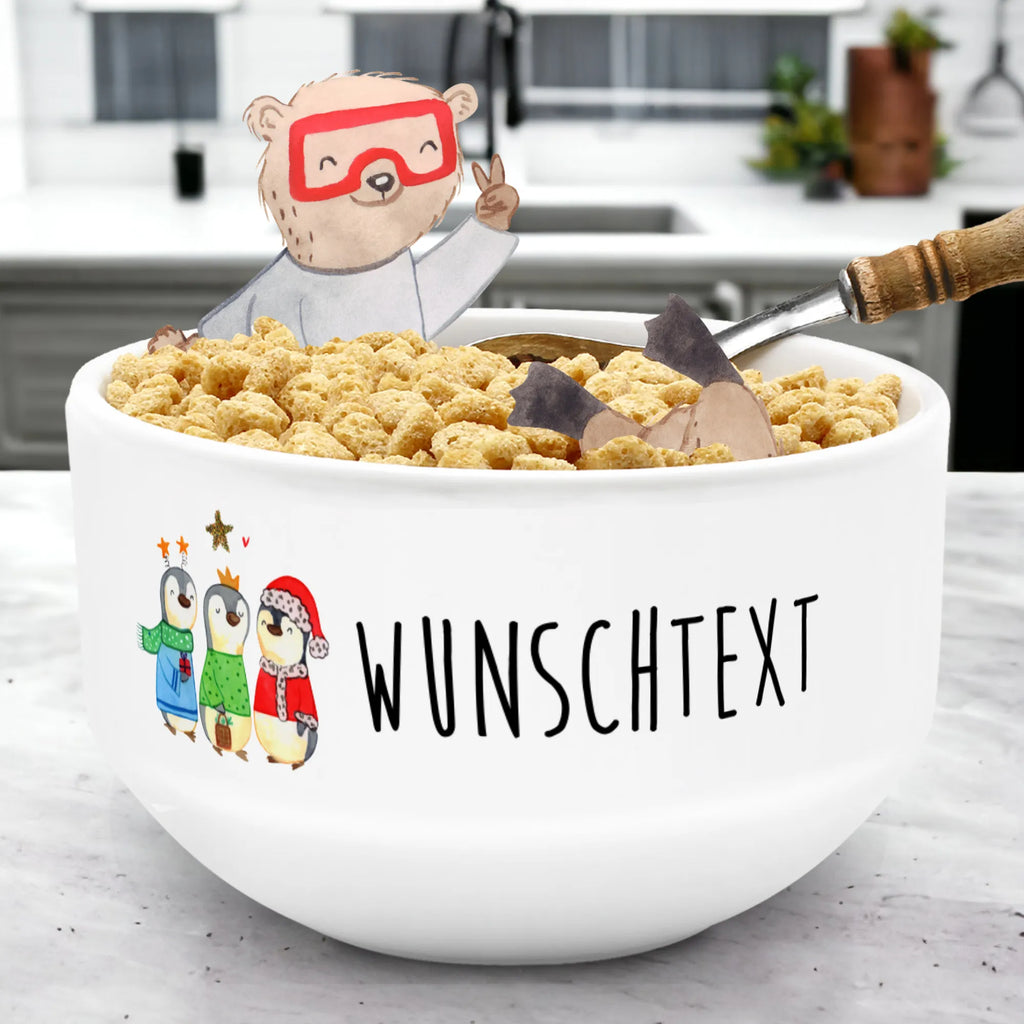 Personalized Muesli Bowl wintertime Holy Three Kings dessert bowl, fruit bowl, porcelain bowl, ceramic bowl, bowl, salad bowl, muesli bowl, soup bowl, snack bowl, personalized cereal bowl, breakfast bowl, Winter, Christmas, Christmas time, snow, Santa Claus, Epiphany, Christmas present, Christmas days, Christmas Eve