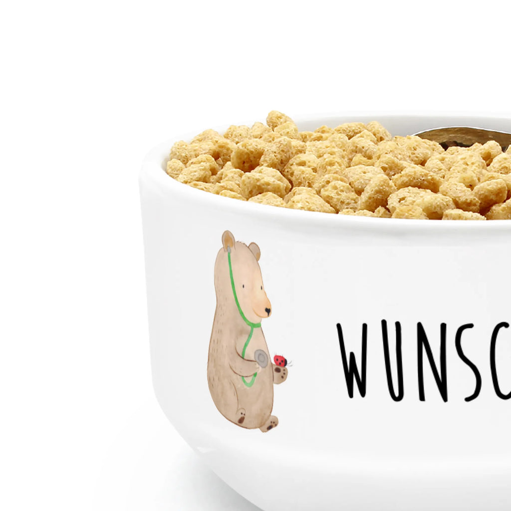 Personalizowana miska na musli niedźwiedź lekarz Niedźwiedź, Miś, Pluszowy miś