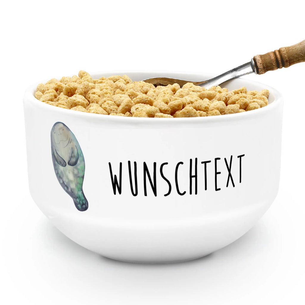 Personalizowana miska na musli morska krowa Szczęśliwy Zwierzeta morskie, Morze, Wakacje