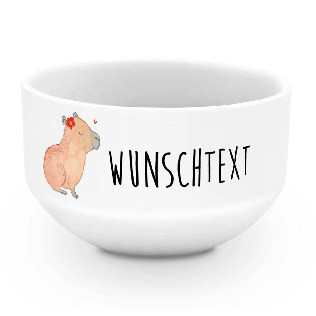 Personalizowana miska na musli Kapibara kwiat Motywy zwierzęce, dobra energia, zabawne powiedzonka, zwierzęta