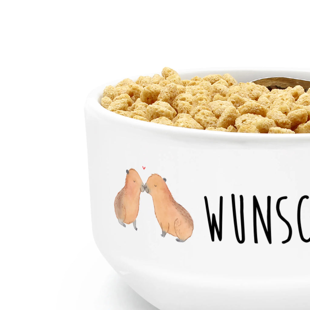 Personalized Muesli Bowl Capybara love breakfast bowl, ceramic bowl, soup bowl, personalized cereal bowl, dessert bowl, salad bowl, fruit bowl, muesli bowl, snack bowl, bowl, porcelain bowl, small animals, cute, funny, cute animal motives, hand drawn, small world, funny sayings, good mood, happy, gifts, gift ideas, special gifts, animal lover, card