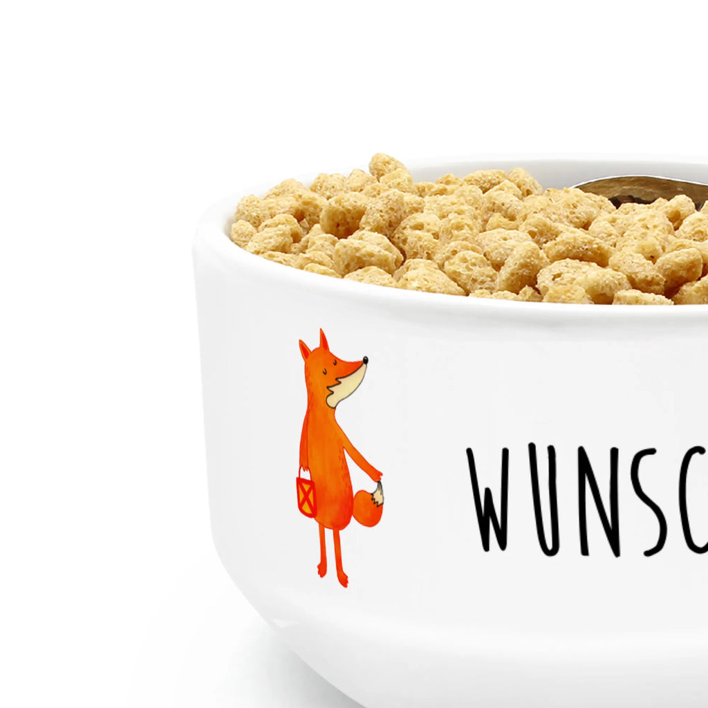 Personalized Muesli Bowl Fox Lantern dessert bowl, muesli bowl, porcelain bowl, personalized cereal bowl, breakfast bowl, snack bowl, bowl, salad bowl, soup bowl, fruit bowl, ceramic bowl, fox, foxes, forest wildlife, clever as a fox, animal lover, Lantern, Fox, Foxes, Caesar Otto Hugo Flaischlen, Spell comforting, Cheer up, Saint Martin, Lantern parade, Lovesickness Spell