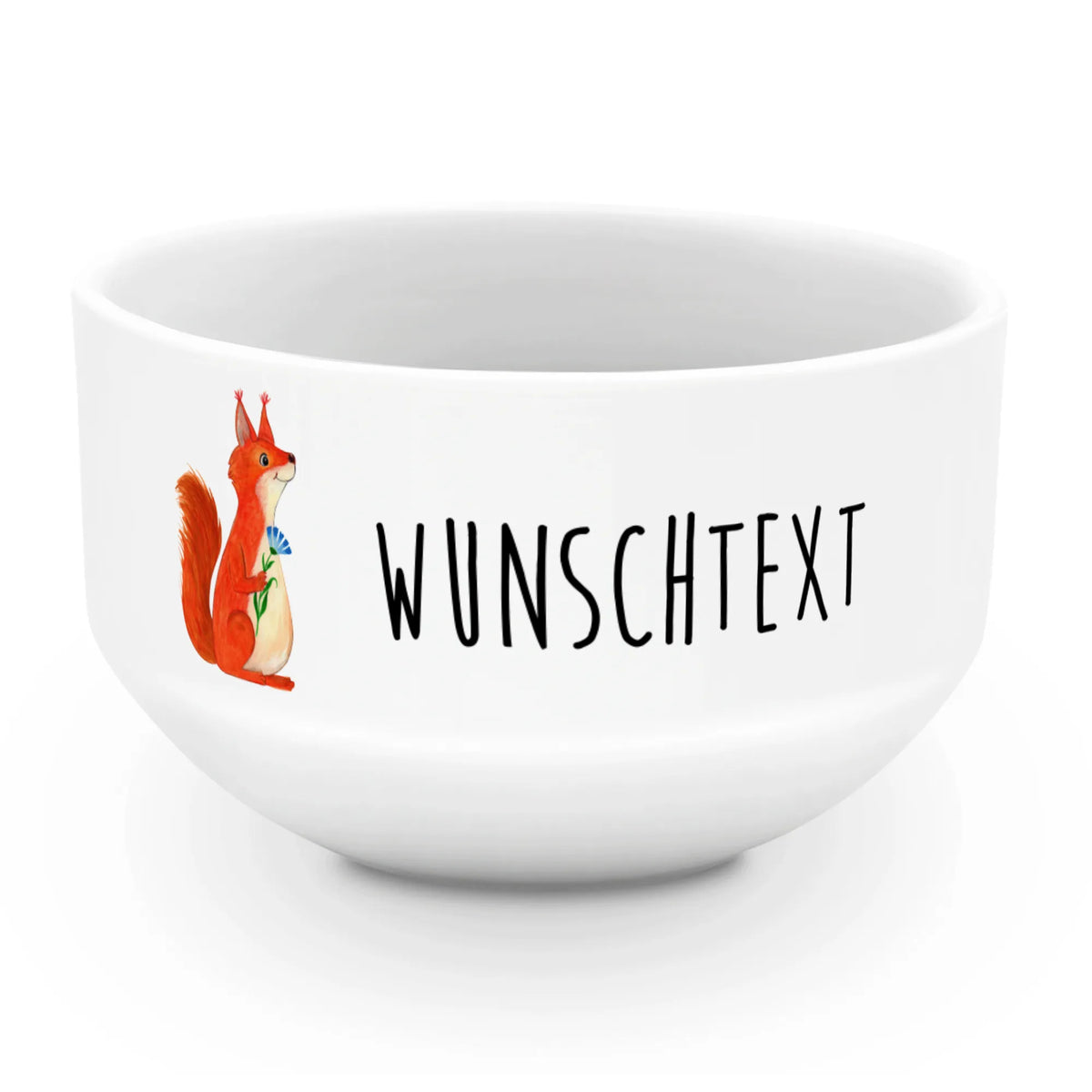 Personalized Muesli Bowl Squirrel flower ceramic bowl, bowl, salad bowl, porcelain bowl, soup bowl, muesli bowl, breakfast bowl, fruit bowl, snack bowl, personalized cereal bowl, dessert bowl, small animals, cute, funny, cute animal motives, hand drawn, small world, funny sayings, good mood, happy, gifts, gift ideas, special gifts, animal lover, card, positive saying, happy saying, laughter, motivation sayings, squirrel, motivation pictures, saying decoration, Squirrel, fun
