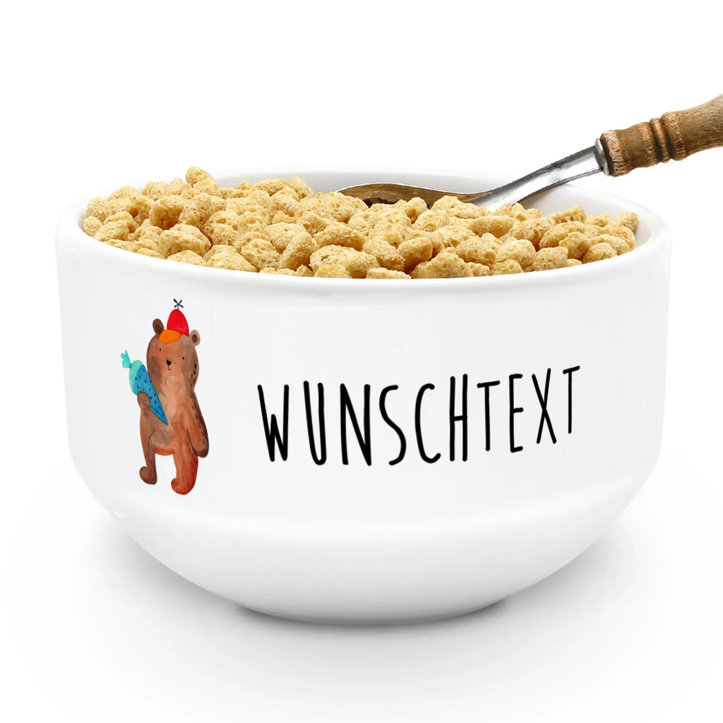 Personalizowana miska na musli Niedźwiedź Torebka szkolna Niedźwiedź, Miś, Pluszowy miś