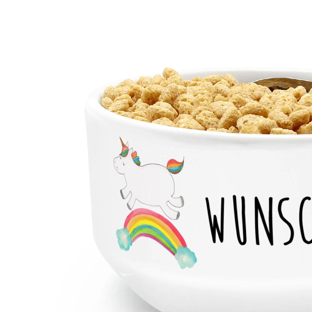 Personalizowana miska na musli jednorożec tęcza Jednorożec, jednorożce, dekoracje jednorożca, jednorożec