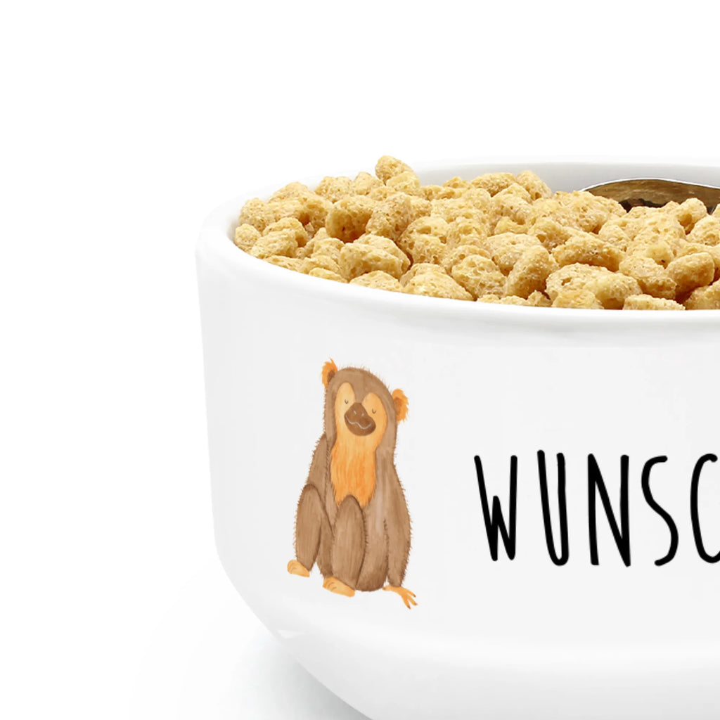 Personalized Muesli Bowl Monkey porcelain bowl, personalized cereal bowl, soup bowl, salad bowl, bowl, breakfast bowl, fruit bowl, muesli bowl, dessert bowl, snack bowl, ceramic bowl, Africa, motivation, monkey, self-love, monkeys, self-esteem, love, self-confidence, selfcare, respect