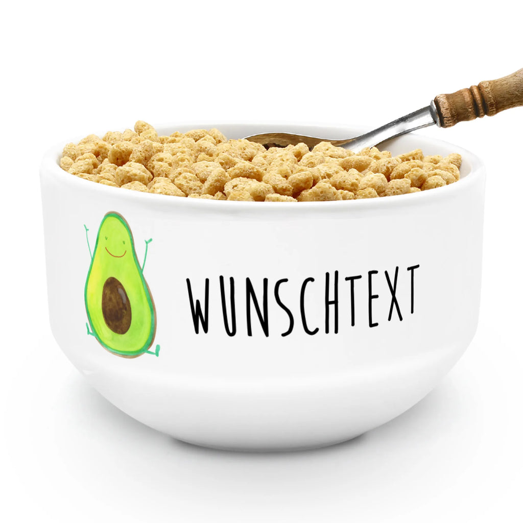 Personalized Muesli Bowl avocado Happy snack bowl, porcelain bowl, salad bowl, personalized cereal bowl, fruit bowl, dessert bowl, ceramic bowl, bowl, breakfast bowl, soup bowl, muesli bowl, avocado, vegetables, chaos, Avocado