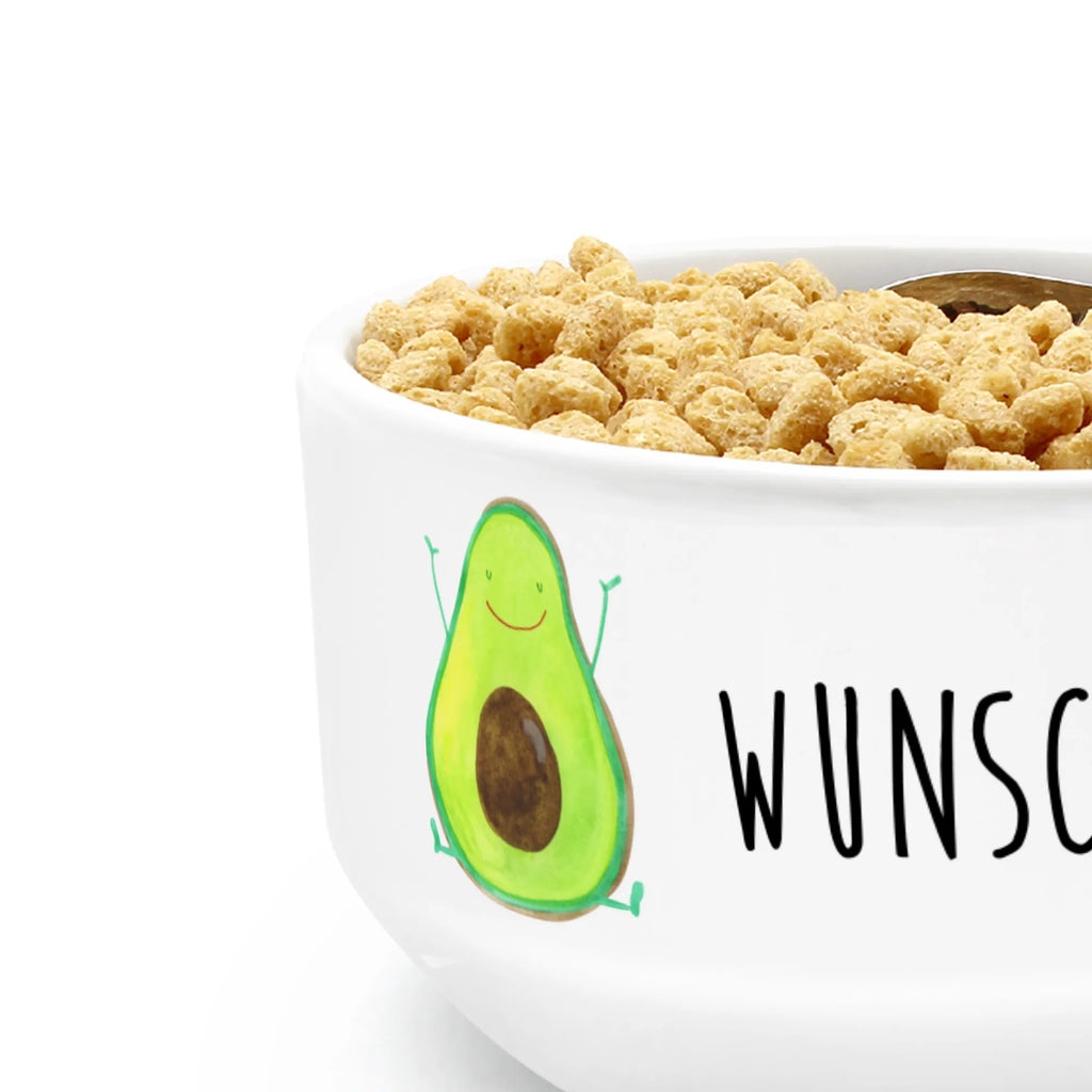 Personalized Muesli Bowl avocado Happy snack bowl, porcelain bowl, salad bowl, personalized cereal bowl, fruit bowl, dessert bowl, ceramic bowl, bowl, breakfast bowl, soup bowl, muesli bowl, avocado, vegetables, chaos, Avocado