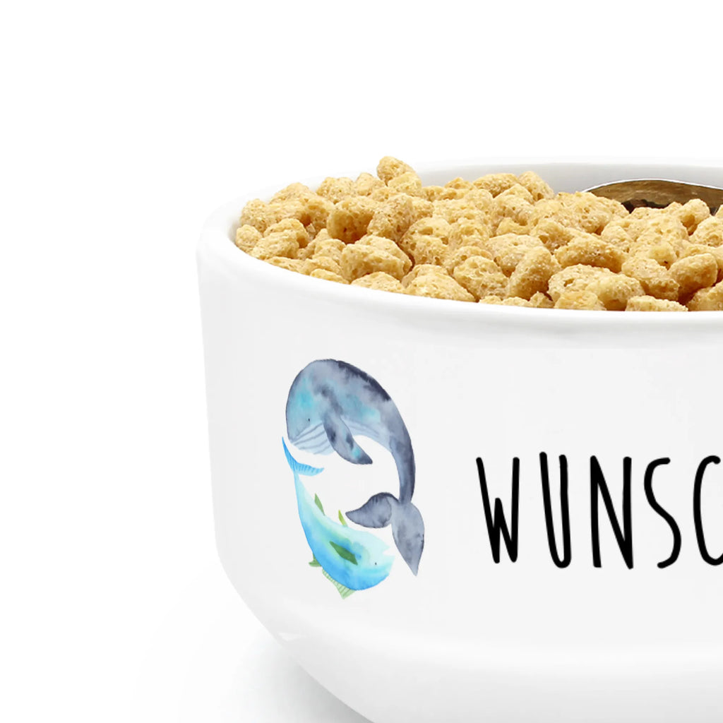 Personalizowana miska na musli wieloryb tuńczyk Motywy zwierzęce, dobra energia, zabawne powiedzonka, zwierzęta