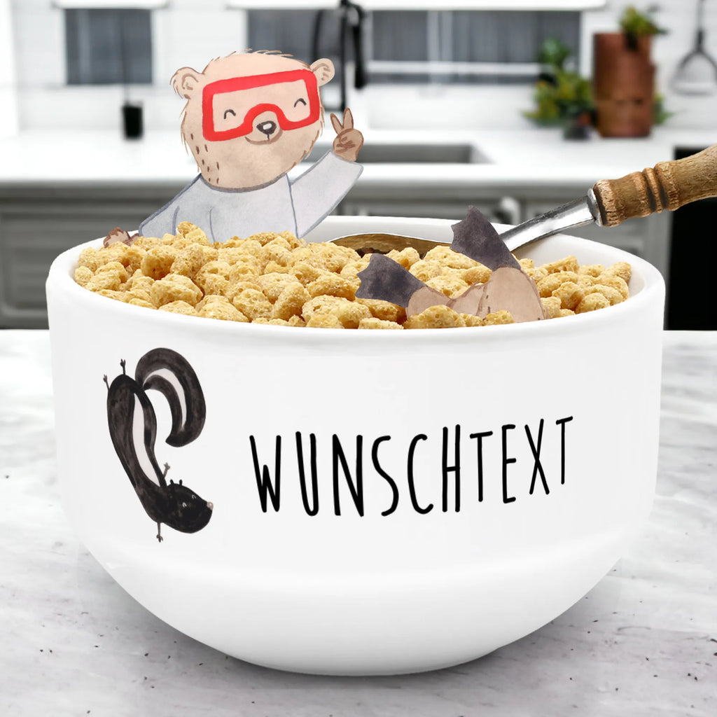 Personalisierte Müslischale Stinktier Handstand Salatschüssel, Porzellan Schale, Dessertschüssel, Große Müs­lischale mit Namen, Schale personalisieren, Schüssel personalisieren, Müs­lischale Name, Personalisierte Müs­lischale, Schüssel, Müs­lischale mit Name, Obstschale, Müs­lischale Geschenk, Müs­lischale mit Text, Müs­lischale personalisiert, Personalisierte Schale, Müs­lischale Namen, Müs­lischale mit Namen, Müslischale, Keramik Schüssel, Suppenschüssel, Bedruckte Müs­lischale, Personalisierte Schüsseln, Snackschale, Müs­lischale Spruch, Müslischüssel, Früstücksschüssel, Stinktier, Skunk, verpielt, Wildtier, Kind, Spielplatz, Stinker, Raubtier, Stinki