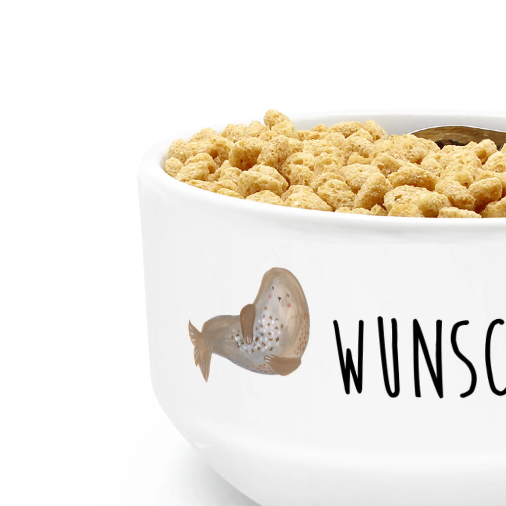 Personalizowana miska na musli foka śmiech Motywy zwierzęce, dobra energia, zabawne powiedzonka, zwierzęta