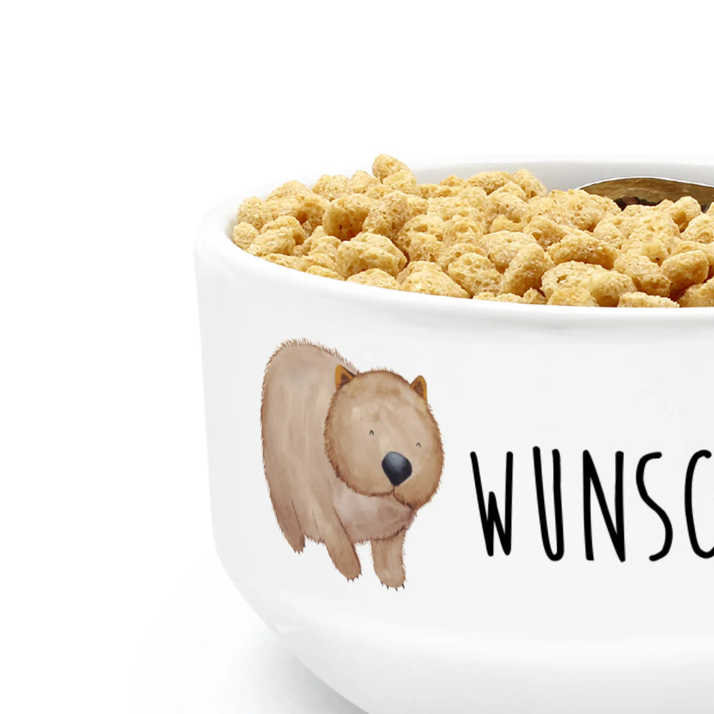 Personalized Muesli Bowl Wombat fruit bowl, breakfast bowl, dessert bowl, ceramic bowl, bowl, muesli bowl, snack bowl, personalized cereal bowl, salad bowl, porcelain bowl, soup bowl, small animals, cute, funny, cute animal motives, hand drawn, small world, funny sayings, good mood, happy, gifts, gift ideas, special gifts, animal lover, card, life is beautiful, motivation, Wombat, Australia, saying