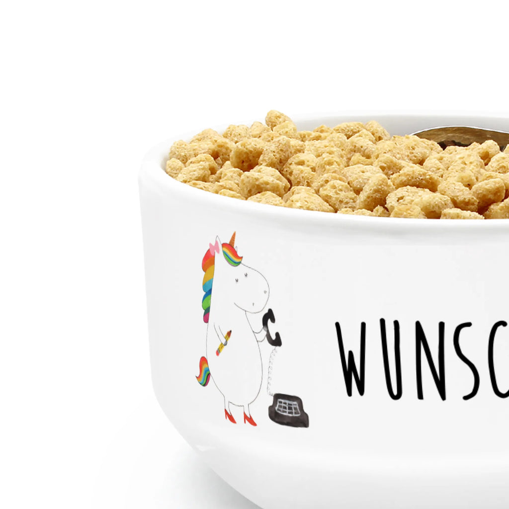 Personalized Muesli Bowl unicorn secretary ceramic bowl, fruit bowl, personalized cereal bowl, salad bowl, bowl, snack bowl, porcelain bowl, muesli bowl, dessert bowl, soup bowl, breakfast bowl, unicorn, unicorns, office worker, gift colleg, tax office, office help, Secretary, office, attorney, secretary present