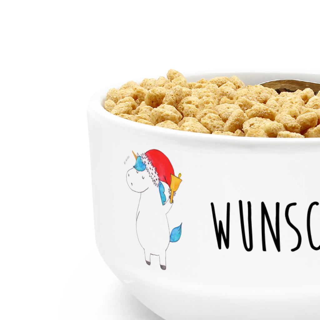 Personalized Muesli Bowl unicorn Santa Claus soup bowl, salad bowl, dessert bowl, ceramic bowl, porcelain bowl, muesli bowl, breakfast bowl, personalized cereal bowl, fruit bowl, bowl, snack bowl, unicorn, unicorns, wish list, gift, santa, santa claus, christmas, chocolate, Gin, fairy dust, christmas present