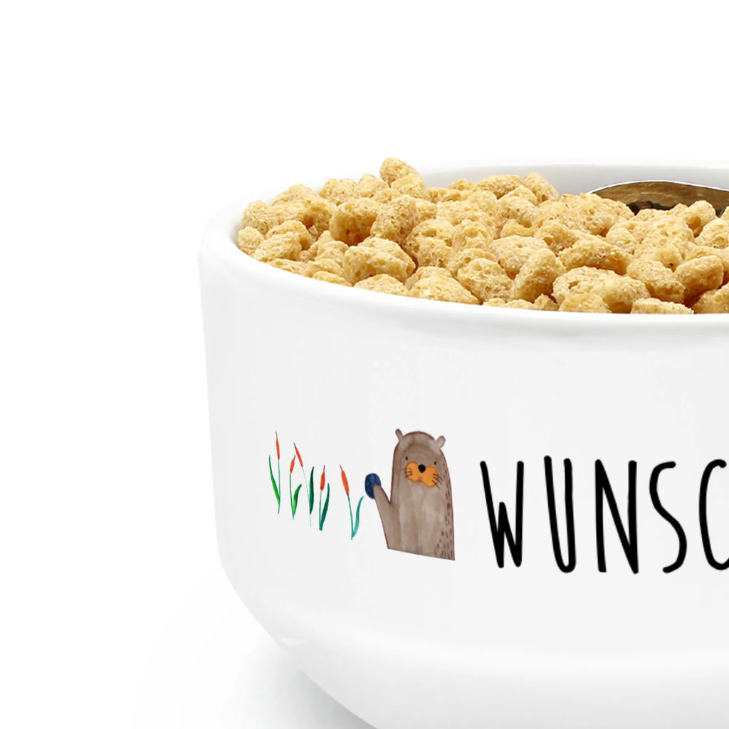 Personalizowana miska na musli wydra kamień Kuna, wydra, morska wydra