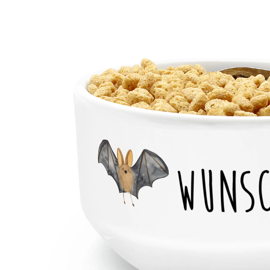 Personalizowana miska na musli nietoperz skrzydło Motywy zwierzęce, dobra energia, zabawne powiedzonka, zwierzęta