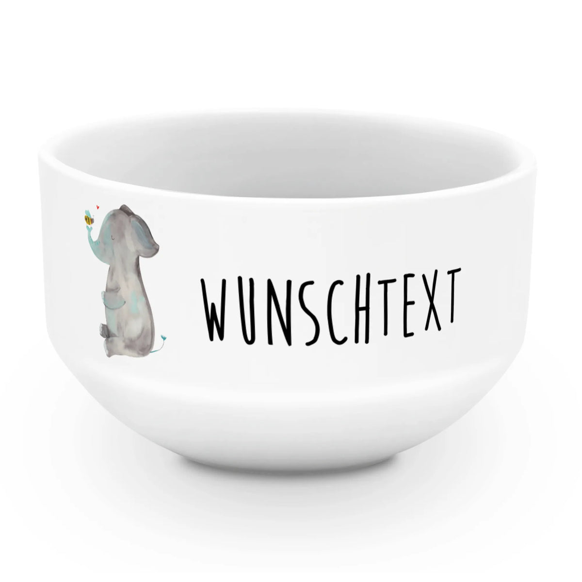 Personalizowana miska na musli słoń pszczoła Motywy zwierzęce, dobra energia, zabawne powiedzonka, zwierzęta
