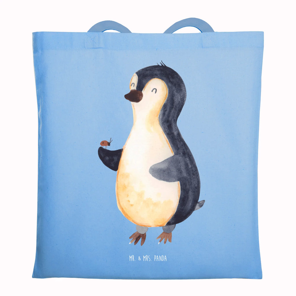 Tragetasche Pinguin Marienkäfer Stoffbeutel, Badetasche, Strandtasche, Schultertasche, Shopper, Einkaufstasche, Umhängetasche, Beutel, Tragetasche, Einkaufstüte, Laptoptasche, Beuteltasche, Tasche, Stofftasche, Jutebeutel, Jutetasche, Pinguin, Lebensfreude, Liebe, Glück, Marienkäfer, Wunder, Pinguine, Freude