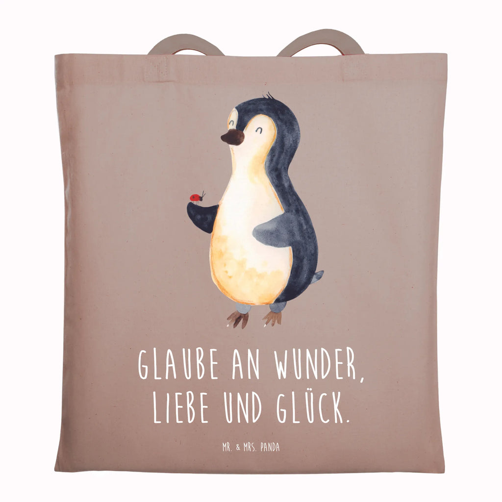 Tragetasche Pinguin Marienkäfer Stoffbeutel, Badetasche, Strandtasche, Schultertasche, Shopper, Einkaufstasche, Umhängetasche, Beutel, Tragetasche, Einkaufstüte, Laptoptasche, Beuteltasche, Tasche, Stofftasche, Jutebeutel, Jutetasche, Pinguin, Lebensfreude, Liebe, Glück, Marienkäfer, Wunder, Pinguine, Freude