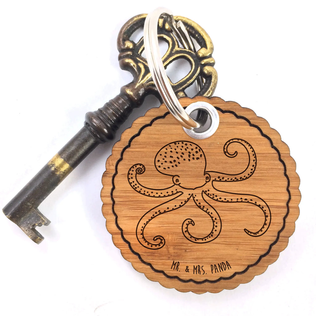 Wavy key ring Squid Taschenanhänger, Schlüsselanhänger, Lustige Sprüche, Tiere, Tiermotive, Gute Laune, Ozean, Wasser, Meerestier, Meer, Arme, Krake, Tintenfisch