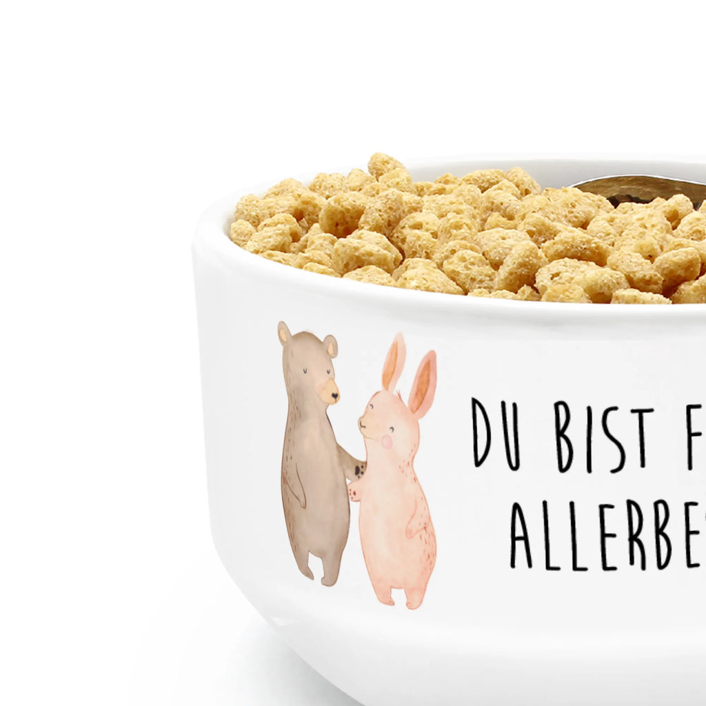 miska na musli Niedźwiedź i królik Przytulać Miłość, partner, przyjaciel, przyjaciółka, mąż, żona, wesele, zaręczyny, prośba o rękę, prezent miłosny, rocznica, dzień ślubu