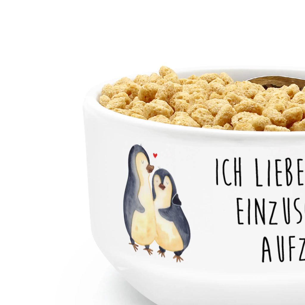 miska na musli pingwiny zasypianie Miłość, partner, przyjaciel, przyjaciółka, mąż, żona, wesele, zaręczyny, prośba o rękę, prezent miłosny, rocznica, dzień ślubu