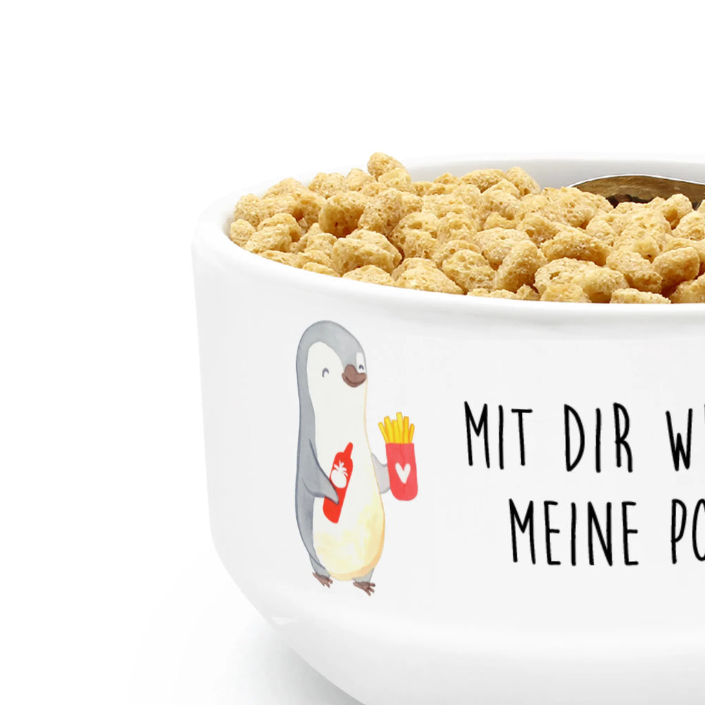 miska na musli pingwin frytki Miłość, partner, przyjaciel, przyjaciółka, mąż, żona, wesele, zaręczyny, prośba o rękę, prezent miłosny, rocznica, dzień ślubu