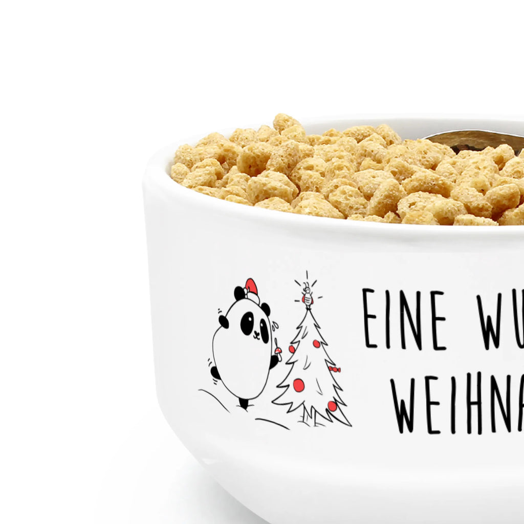 Muesli Bowl Panda Christmas Time soup bowl, cereal dish, salad bowl, fruit bowl, snack bowl, ceramic bowl, porcelain bowl, cereal bowl, breakfast bowl, dessert bowl, bowl