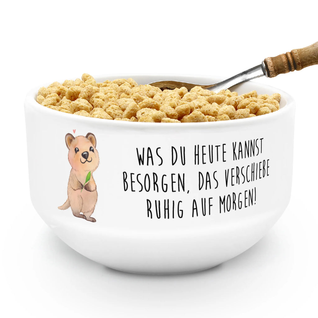 miska na musli Quokka Szczęśliwy Motywy zwierzęce, dobra energia, zabawne powiedzonka, zwierzęta