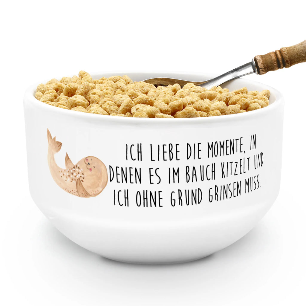 miska na musli foka Leżeć Motywy zwierzęce, dobra energia, zabawne powiedzonka, zwierzęta