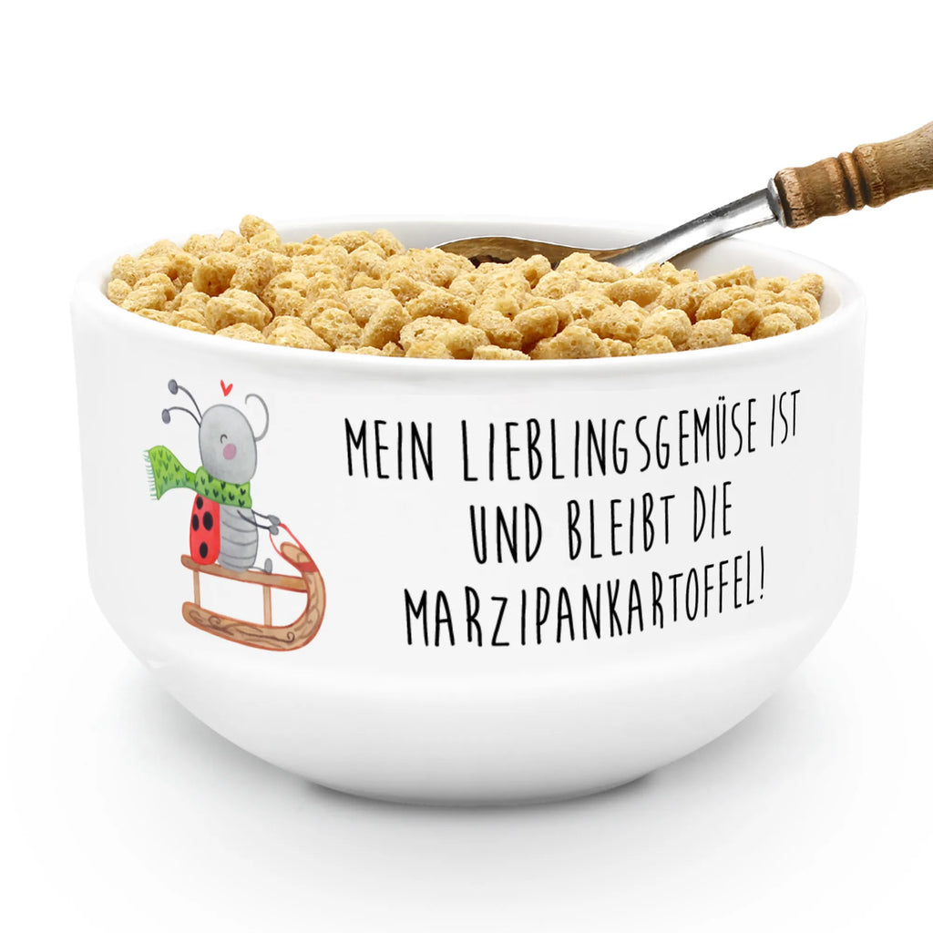 miska na musli Smörle jazda na sankach Zima, Boże Narodzenie, dekoracje świąteczne, Mikołaj, Adwent, Wigilia, zimowy motyw