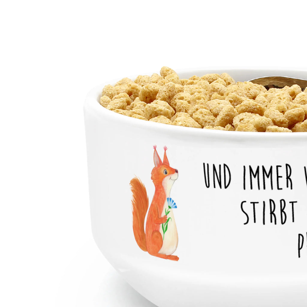 miska na musli wiewiórka kwiat Motywy zwierzęce, dobra energia, zabawne powiedzonka, zwierzęta