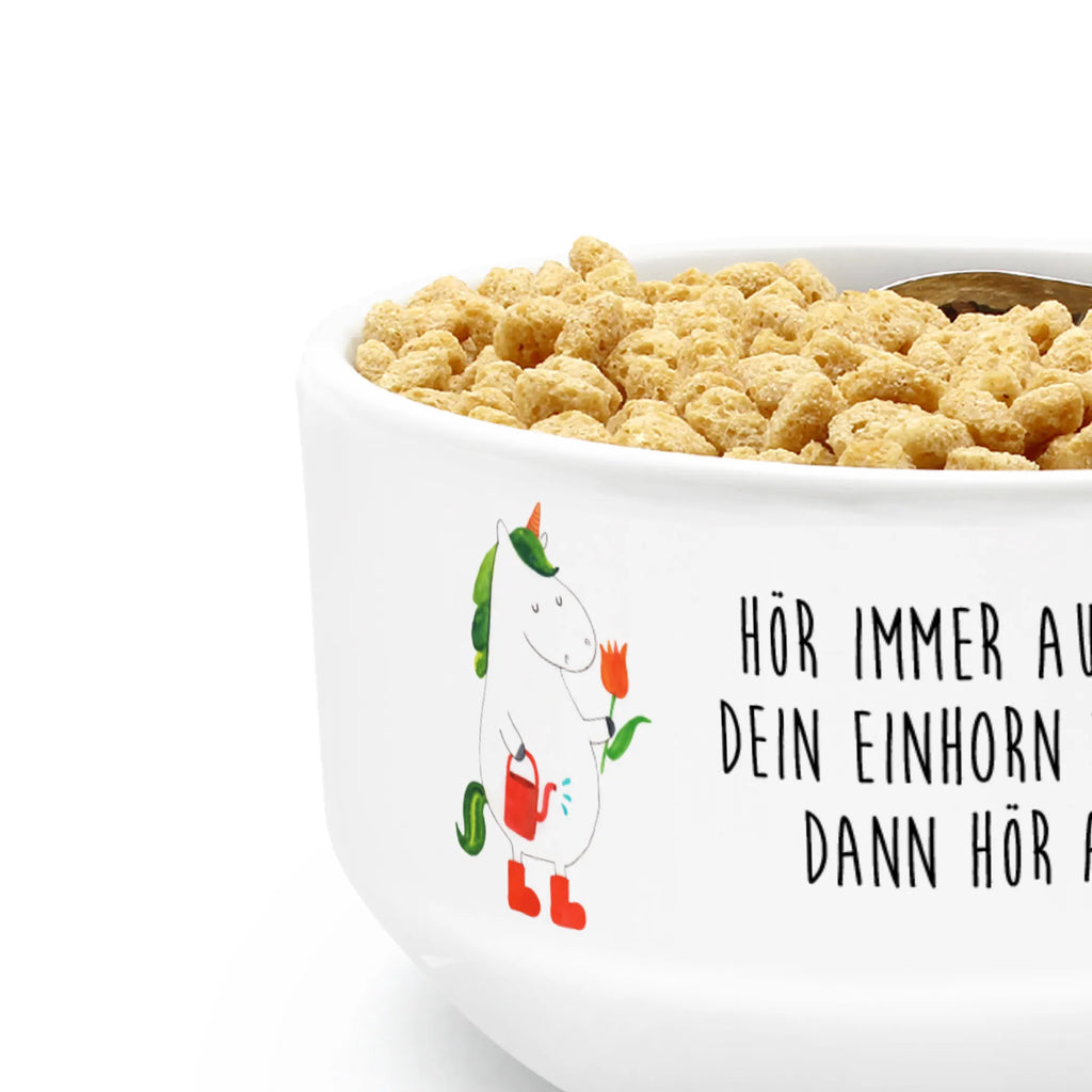 Muesli Bowl unicorn gardener porcelain bowl, snack bowl, ceramic bowl, salad bowl, cereal dish, bowl, dessert bowl, breakfast bowl, fruit bowl, cereal bowl, soup bowl, unicorn, unicorns, gardener present, Girlfriend gift, Watering-Can, gardener gift, garden, Unicorn, Flower
