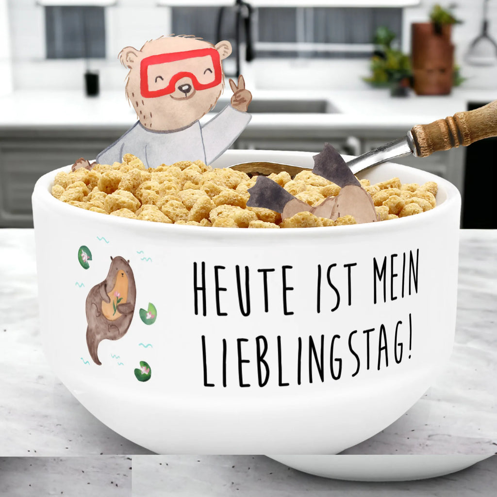 miska na musli wydra lilia wodna Kuna, wydra, morska wydra