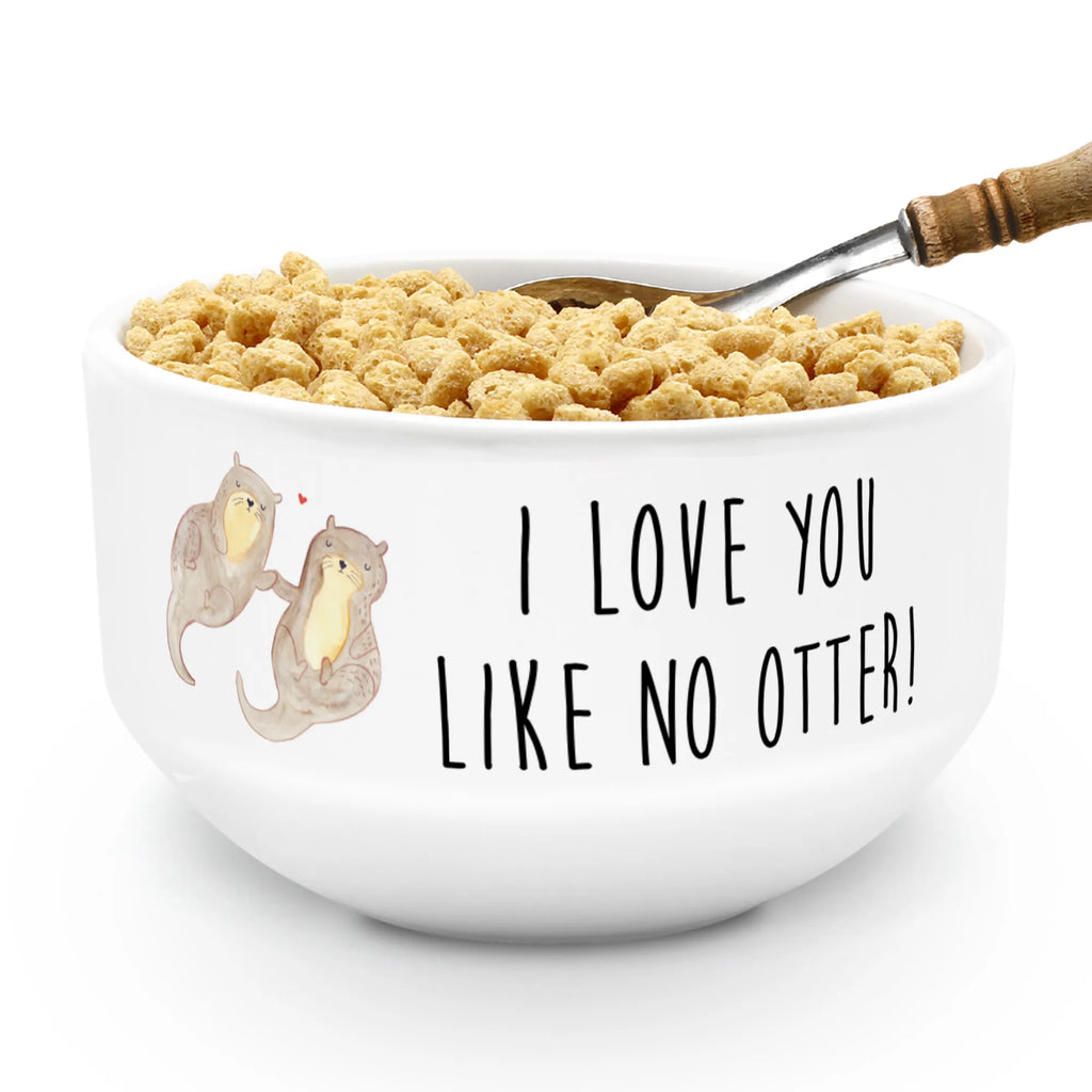 miska na musli wydra trzymać się za ręce Kuna, wydra, morska wydra