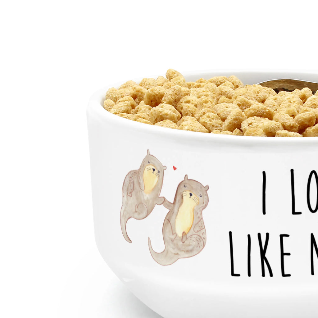 miska na musli wydra trzymać się za ręce Kuna, wydra, morska wydra