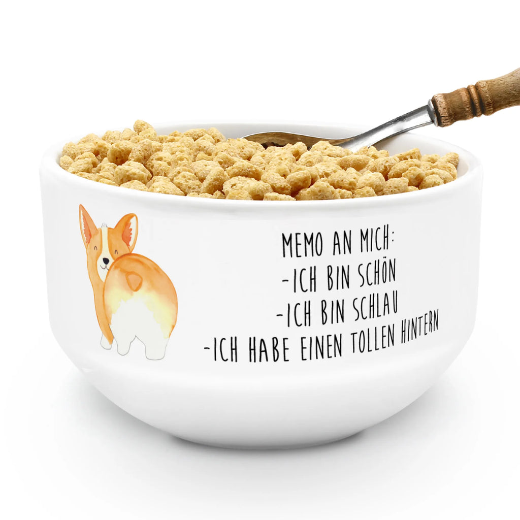 miska na musli Corgi tyłek Pies, motyw psa, zwierzę domowe, rasa psa, miłośnik zwierząt, właściciel psa, powiedzenia