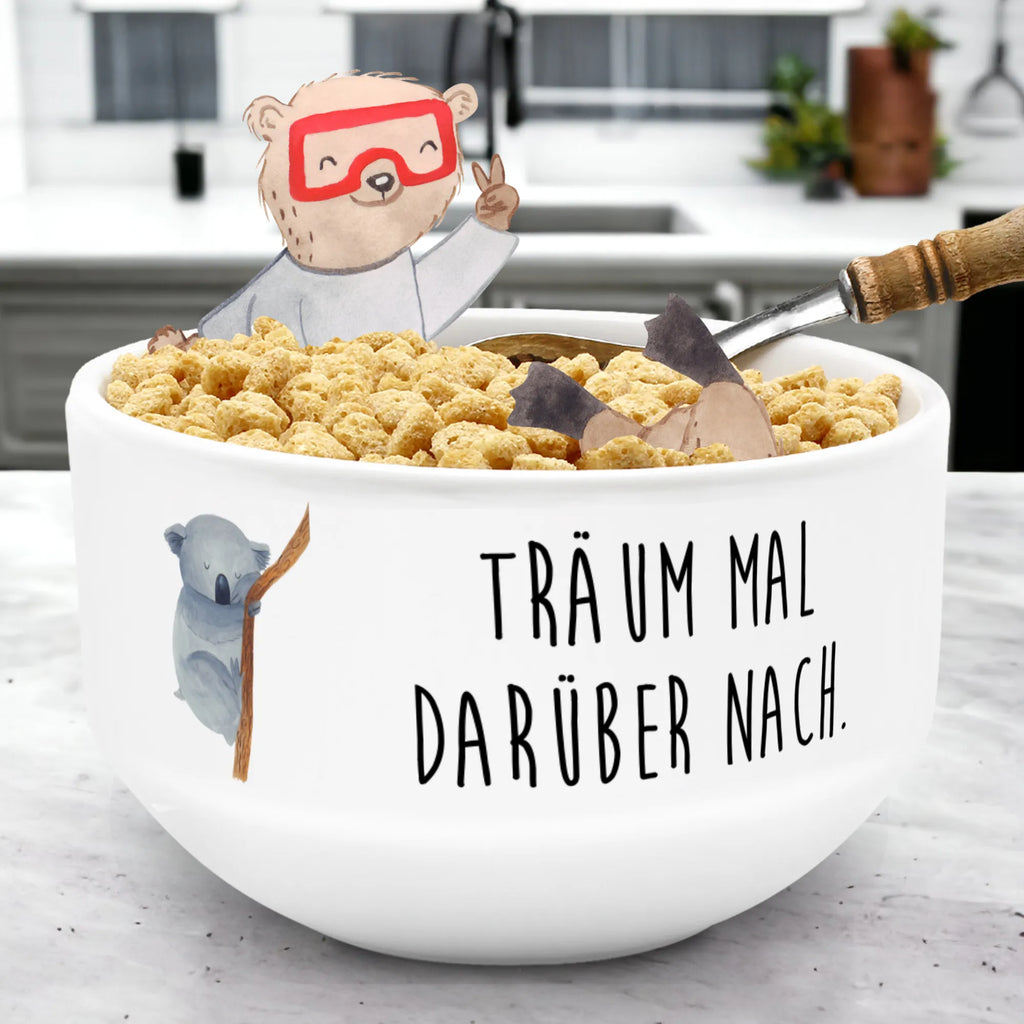 Müslischale Koalabär Früstücksschüssel, Müsli schale, Porzellan Schale, Keramik Schüssel, Schüssel, Keramik Müslischale, Bunte Müslischalen, Müslischale mit Spruch, Salatschüssel, Müslischale Keramik, Müsli schalen, Müslischale lustig, Schöne Müslischalen, Müslischalen bunt, Müslischale Porzellan, Weiße Müslischalen, Dessertschüssel, Müslischale, Frühstücksschalen, Snackschale, Müslischüssel, Suppenschüssel, Obstschale, Tiermotive, Gute Laune, lustige Sprüche, Tiere, träumen, Schlafzimmer, schlafen, Traumland, Bär, Koala, Koalabär, Traum