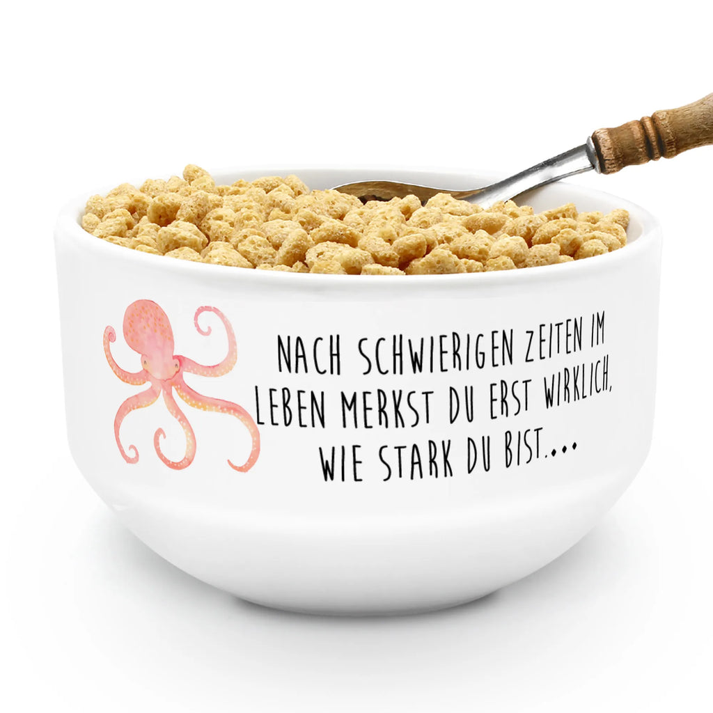 Muesli Bowl Squid porcelain bowl, cereal dish, fruit bowl, bowl, soup bowl, snack bowl, ceramic bowl, dessert bowl, cereal bowl, breakfast bowl, salad bowl, small animals, cute, funny, cute animal motives, hand drawn, small world, funny sayings, good mood, happy, gifts, gift ideas, special gifts, animal lover, card, ocean, squid, water, octopus, sea, sea animal, arms