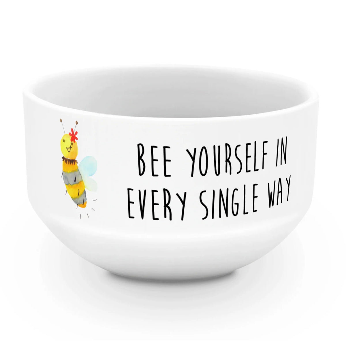 Muesli Bowl bee flower soup bowl, bowl, snack bowl, cereal bowl, fruit bowl, salad bowl, cereal dish, porcelain bowl, dessert bowl, ceramic bowl, breakfast bowl, Bee, wasp, bumblebee
