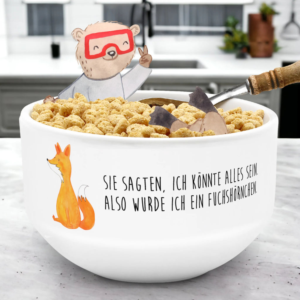 Muesli Bowl unicorn Fox cereal dish, dessert bowl, salad bowl, ceramic bowl, snack bowl, porcelain bowl, bowl, soup bowl, cereal bowl, fruit bowl, breakfast bowl, unicorn, unicorns, foxycorn, foxes, fox, fox horns