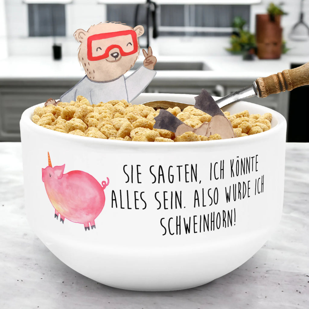 Muesli Bowl unicorn Pig salad bowl, cereal dish, breakfast bowl, cereal bowl, fruit bowl, dessert bowl, porcelain bowl, soup bowl, bowl, ceramic bowl, snack bowl, unicorn, unicorns, Unicorn, pigcorn, Pig, girlfriend gift, Funny saying, piggycorn, piggy