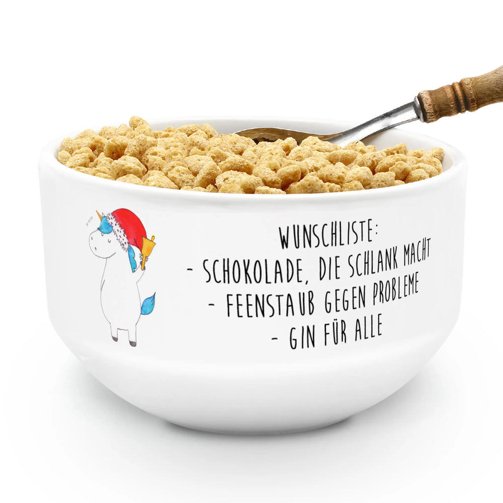 Müslischale Einhorn Weihnachtsmann suppenbowl, Frühstücksschalen, beilagenschale, frühstücksschale, Frühstücksschüssel, Früstücksschüssel, salatschälchen, beilagenschüssel, Müslischüssel, müslibowl, Müsli Schalen, suppenschale, Müslischale, Müsli Schale, Suppenschüssel, frühstücksbowl, puddingschale, dessertschale, Unicorn, Einhorn, Einhörner, Einhorn Deko, Wunschzettel, Wunschliste, Gin, Nikolaus, Schoki, Feenstaub, Weihnachten, Weihnachtsmann, Schokolade