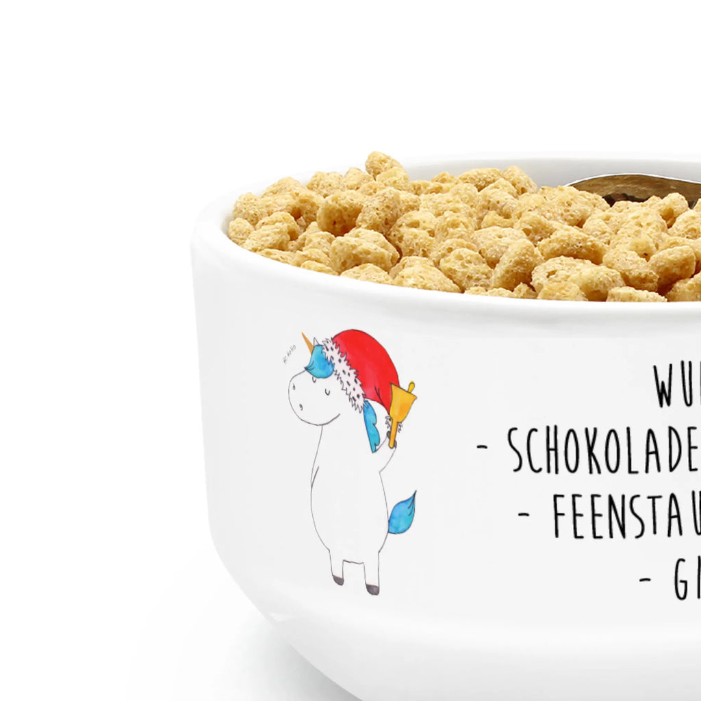Müslischale Einhorn Weihnachtsmann suppenbowl, Frühstücksschalen, beilagenschale, frühstücksschale, Frühstücksschüssel, Früstücksschüssel, salatschälchen, beilagenschüssel, Müslischüssel, müslibowl, Müsli Schalen, suppenschale, Müslischale, Müsli Schale, Suppenschüssel, frühstücksbowl, puddingschale, dessertschale, Unicorn, Einhorn, Einhörner, Einhorn Deko, Wunschzettel, Wunschliste, Gin, Nikolaus, Schoki, Feenstaub, Weihnachten, Weihnachtsmann, Schokolade