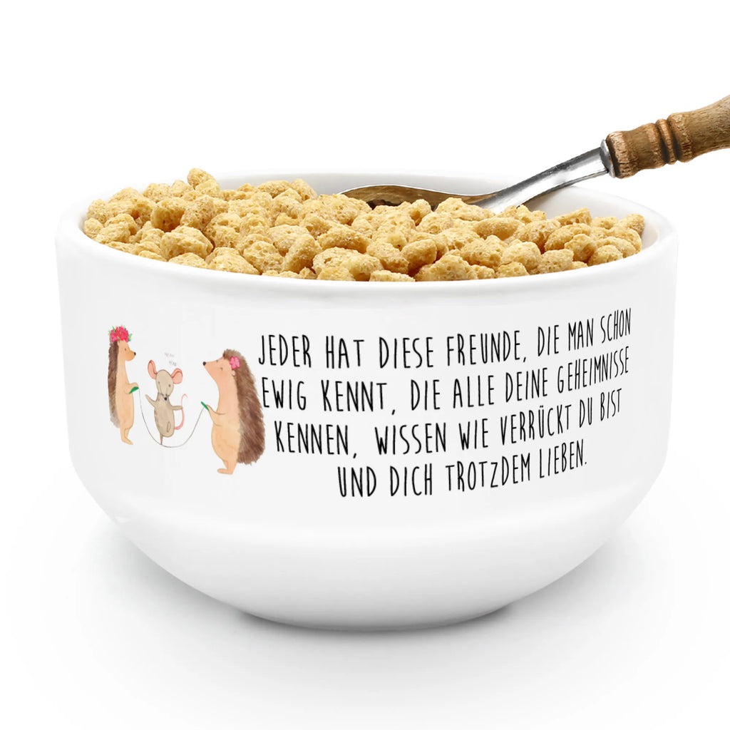Muesli Bowl Hedgehog skipping fruit bowl, snack bowl, soup bowl, porcelain bowl, cereal dish, ceramic bowl, breakfast bowl, bowl, dessert bowl, cereal bowl, salad bowl, small animals, cute, funny, cute animal motives, hand drawn, small world, funny sayings, good mood, happy, gifts, gift ideas, special gifts, animal lover, card, kindergarten, children, mouse, rope skipping, hedgehog