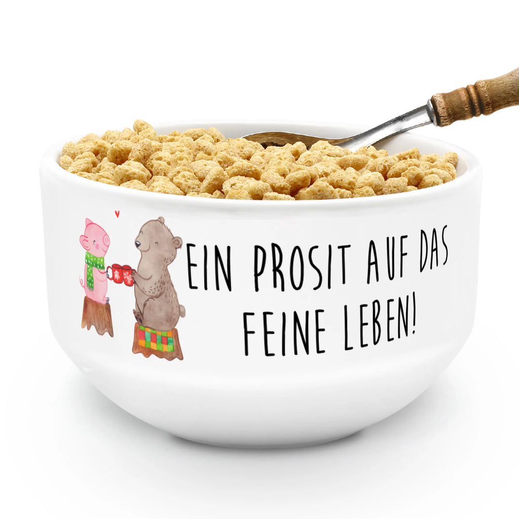 miska na musli Ciepły prosiaczek Impreza Zima, Boże Narodzenie, dekoracje świąteczne, Mikołaj, Adwent, Wigilia, zimowy motyw