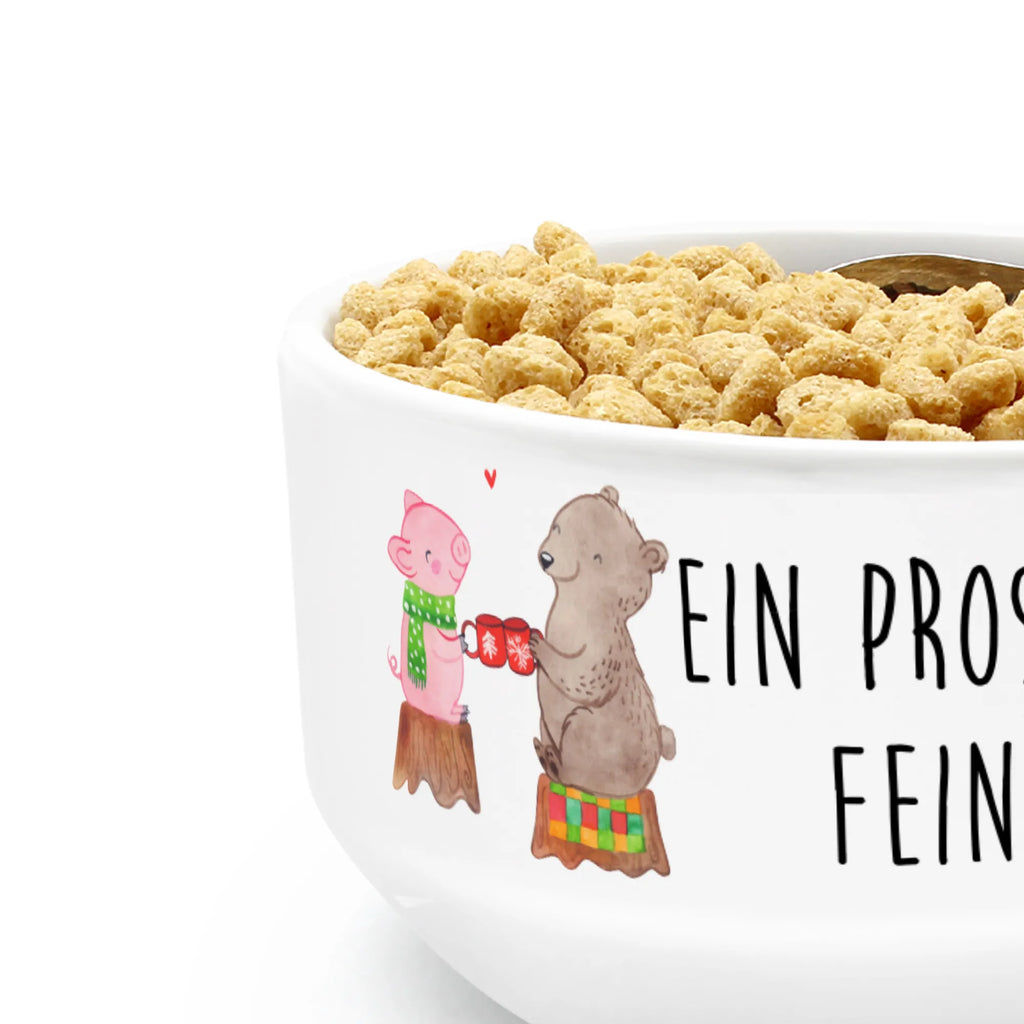 miska na musli Ciepły prosiaczek Impreza Zima, Boże Narodzenie, dekoracje świąteczne, Mikołaj, Adwent, Wigilia, zimowy motyw